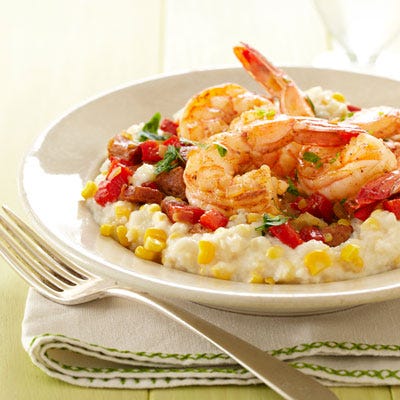 Shrimp and Fresh Corn Grits Recipe