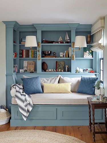 Reading Nooks Cozy Decorating Ideas, Rooms To Go Cottage Colors Bookcase Daybed