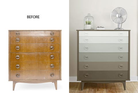 Decorative Paint Ideas And Projects Home Decor Painting Ombre Chest Of Drawers