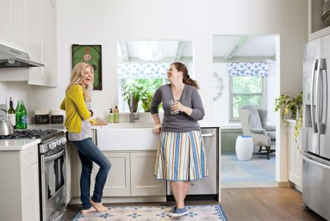 open plan kitchen