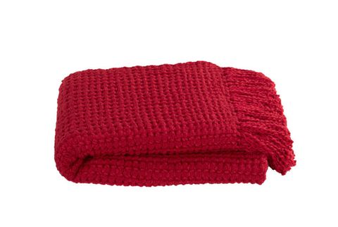Textile, Red, Wool, Woolen, Carmine, Rectangle, Maroon, Coquelicot, Costume accessory, Knitting, 