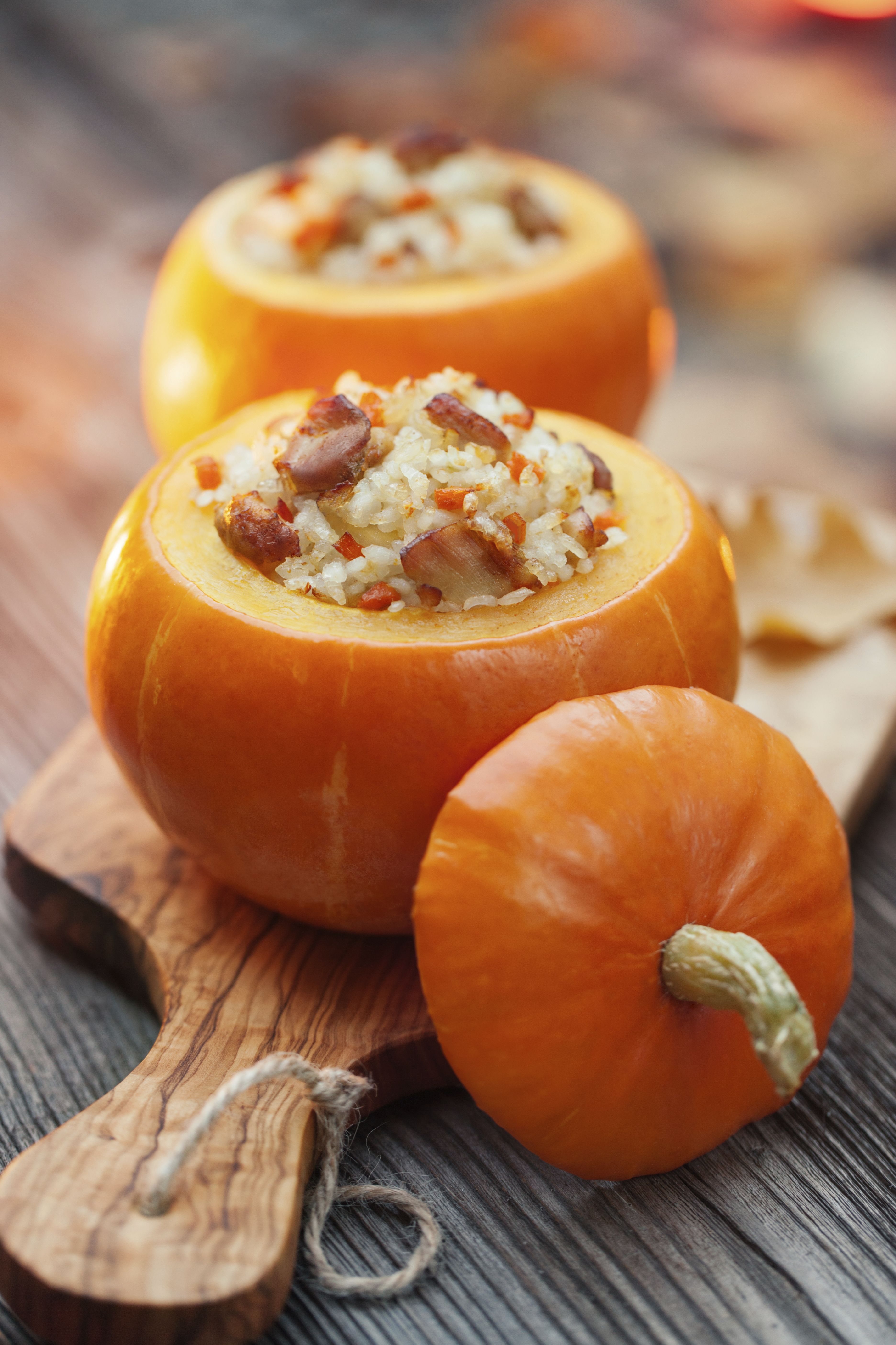 Baked Stuffed Pumpkin Recipe - Stuffed Pumpkins With Meat