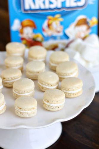 rice krispies treat macarons