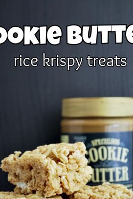 cookie butter rice krispies treats