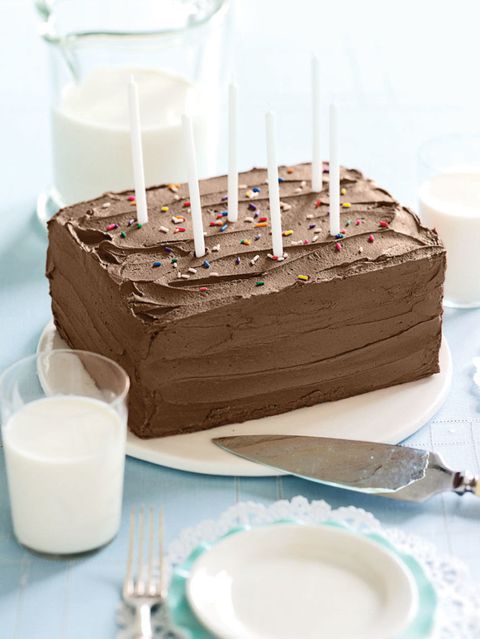sponge cake with chocolate frosting