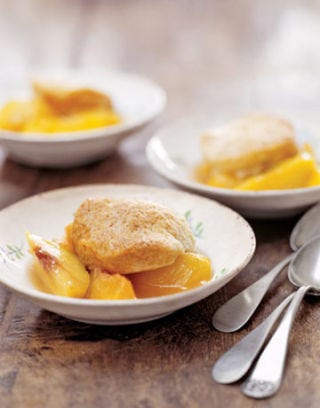 peach cobbler