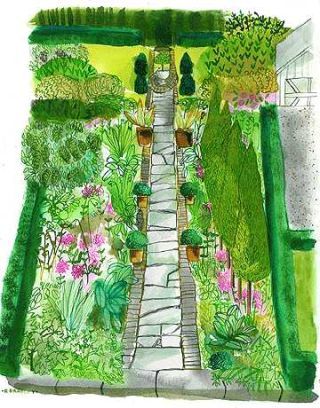 garden plans illustration