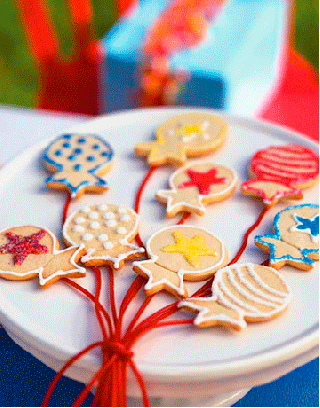 Biscuits de ballon coloré biscuits ballon