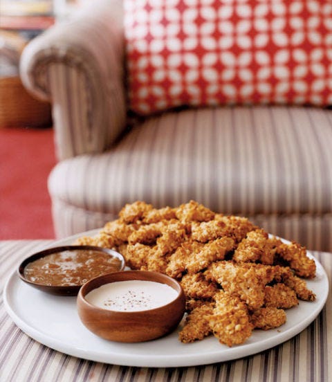 Doigts de poulet croustillants au four doigts de poulet au four avec trempette