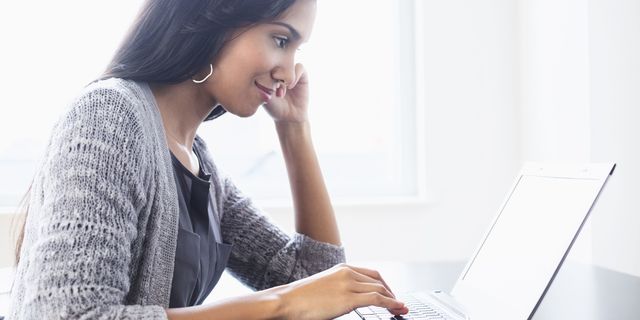 Meisje, laptop, computer, pc, wachtwoord