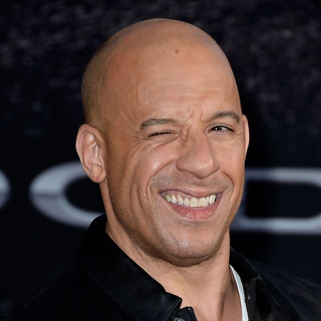 Vin Diesel kaal knipoog