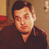 New Girl Nick Jess don't care gif
