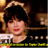 New Girl wanted to listen to taylor swift alone