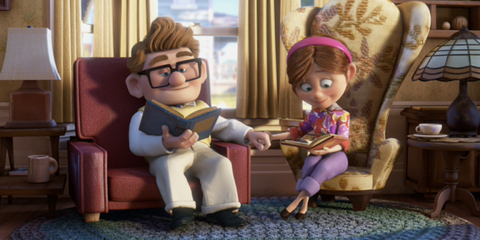 Pixar Up Carl en Ellie