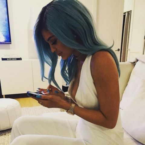 Kylie Jenner Blauw haar