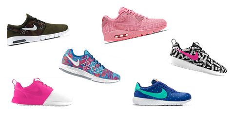 Footwear, Blue, Product, Shoe, Red, White, Magenta, Pink, Purple, Light, 