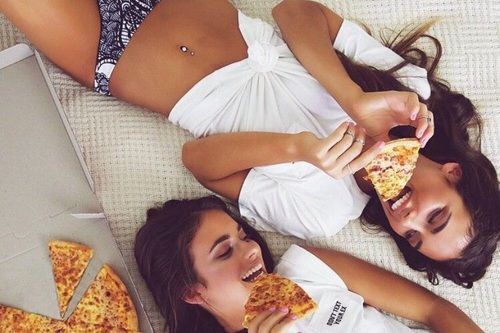beste vriendinnen pizza