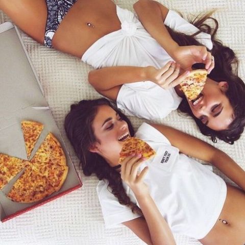 beste vriendinnen pizza