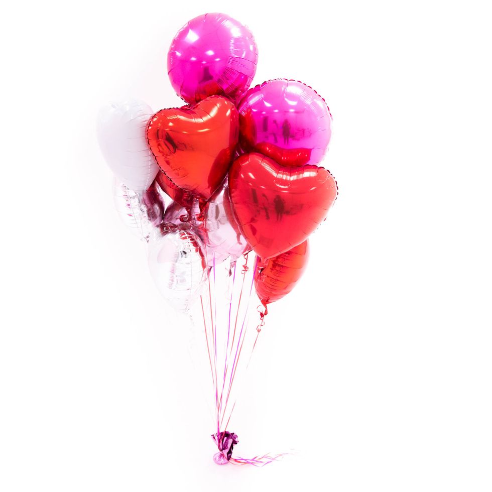 Magenta, Pink, Colorfulness, Balloon, Violet, Heart, Illustration, Graphics, Painting, Drawing, 