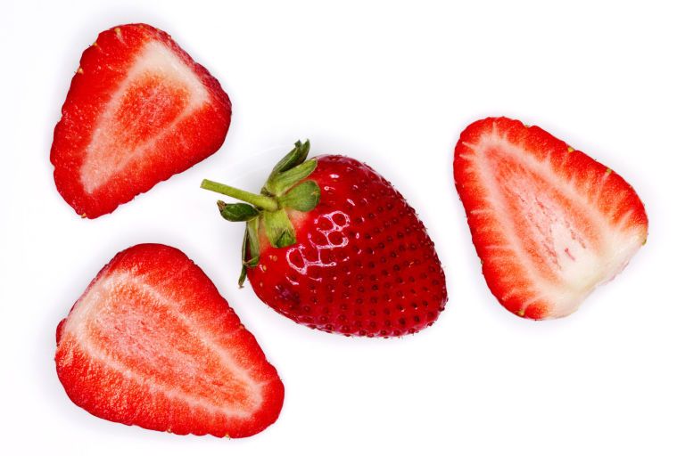 Fruit, Food, Natural foods, Produce, Red, White, Strawberry, Sweetness, Strawberries, Carmine, 