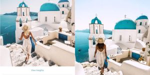 Tourism, Real estate, Azure, Travel, Turquoise, Aqua, Photography, Collage, Web page, Holy places, 