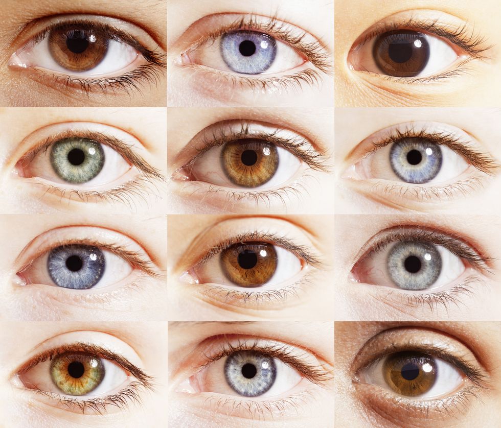 Blue, Colorfulness, Green, Brown, Skin, Eyelash, Eyebrow, Iris, Beauty, Amber, 