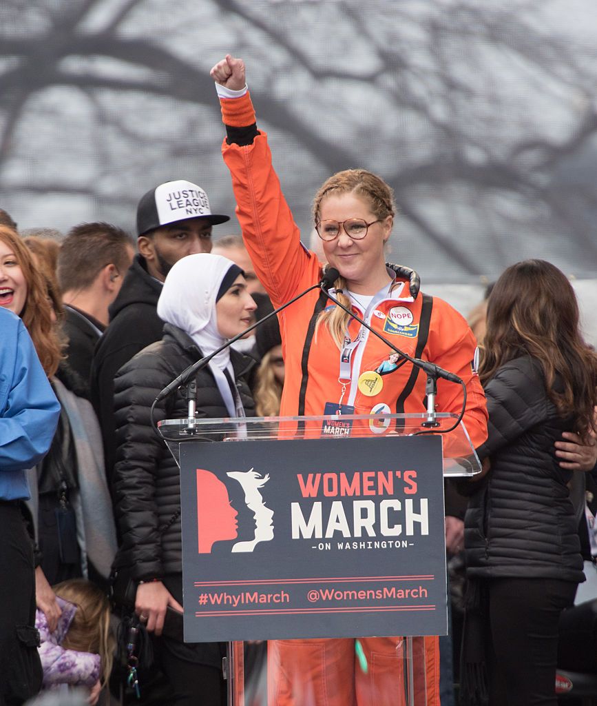 Amy Schumer bij de Women's March in Washington