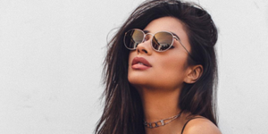 Eyewear, Hair, Photo shoot, Beauty, Lip, Glasses, Cool, Hairstyle, Sunglasses, Black hair, 