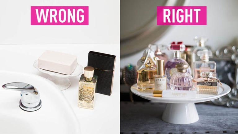 
Meletakan parfum yang baik dan benar