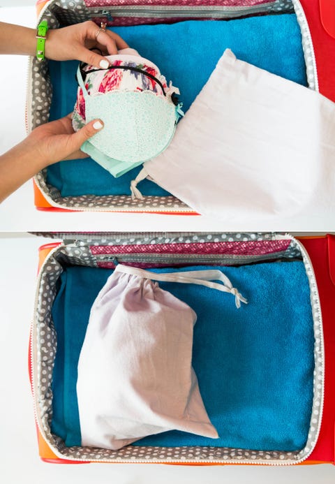 Shoe bag bras suitcase