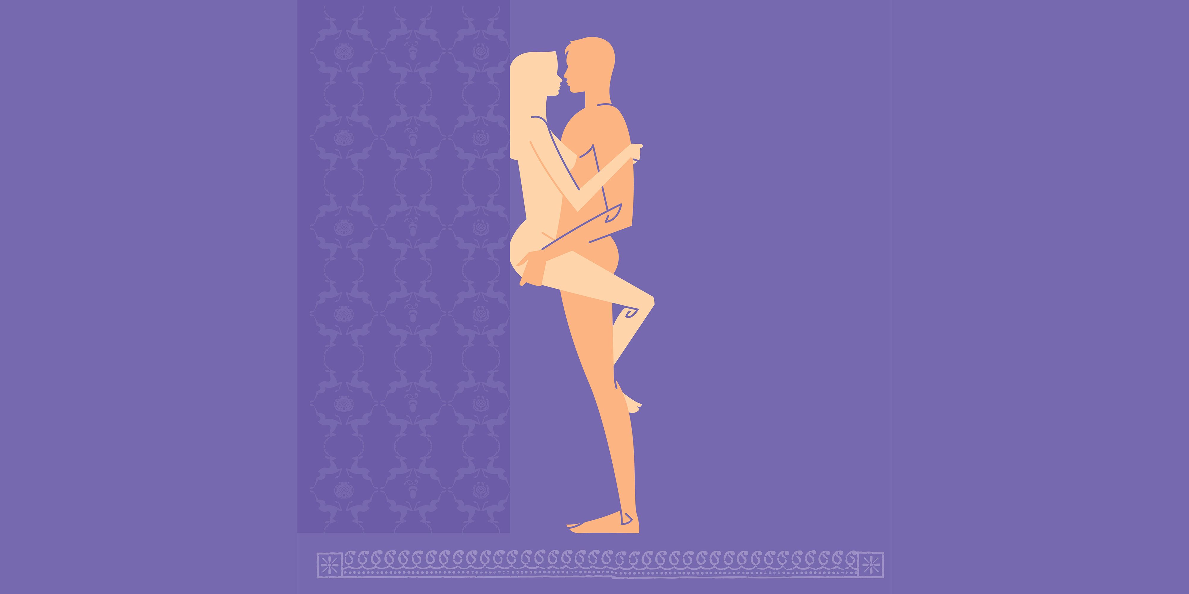 Position sex at wall