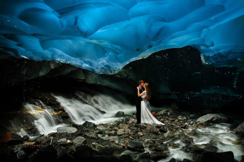 Unreal Photos of a Wedding Inside a Glacier - Weddings