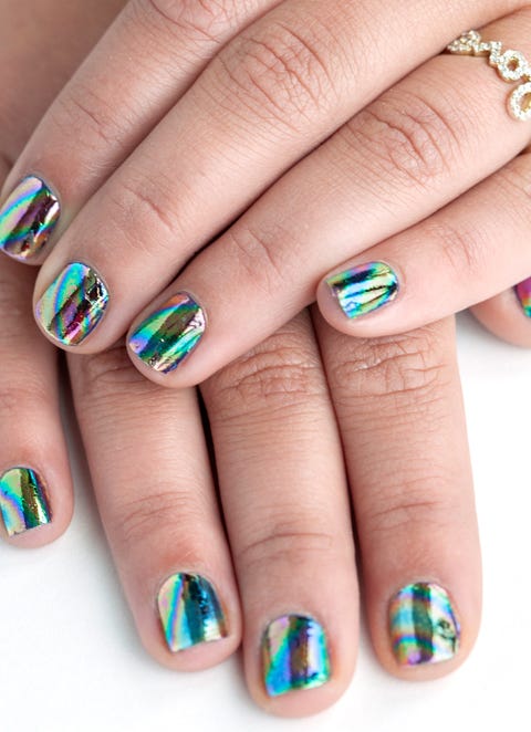 Nail Art How To Fancy Foiled Fingertips Image