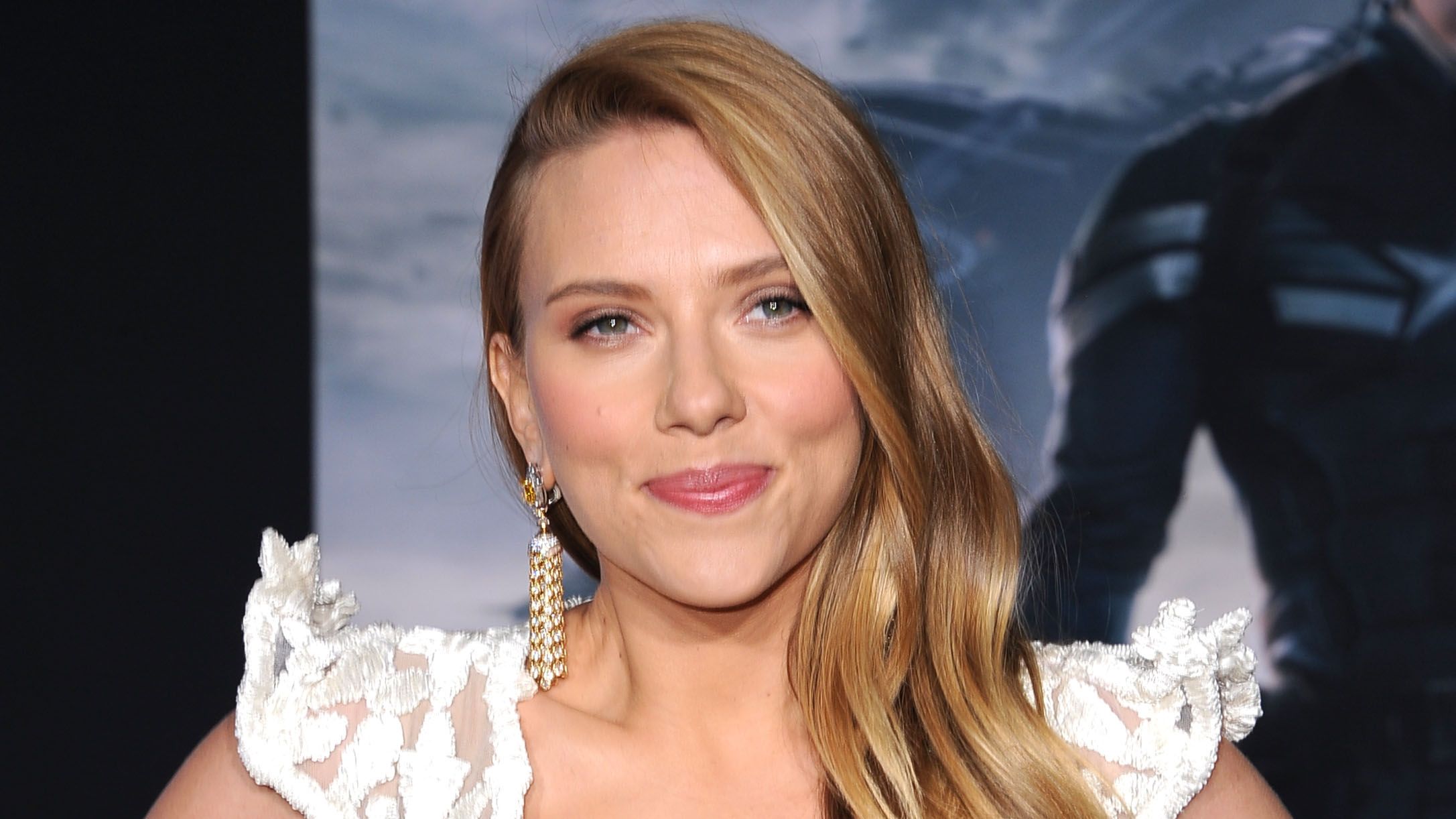 Scarlett Johansson Wears Visible-Bra Dress at Cannes Film Festival