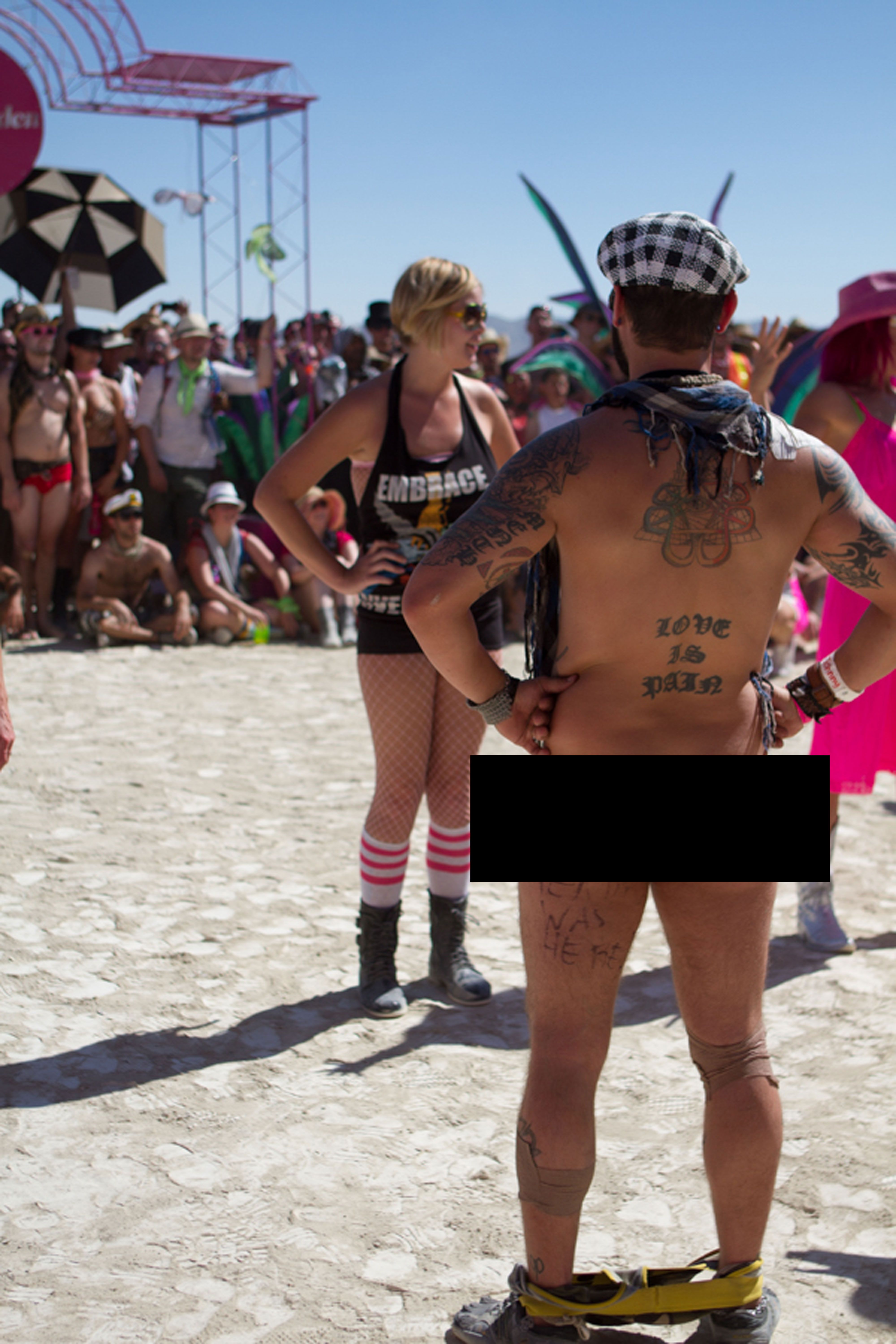 Nudist Pageant - Burning Man Erection Contests Are Really Hard (NSFW)