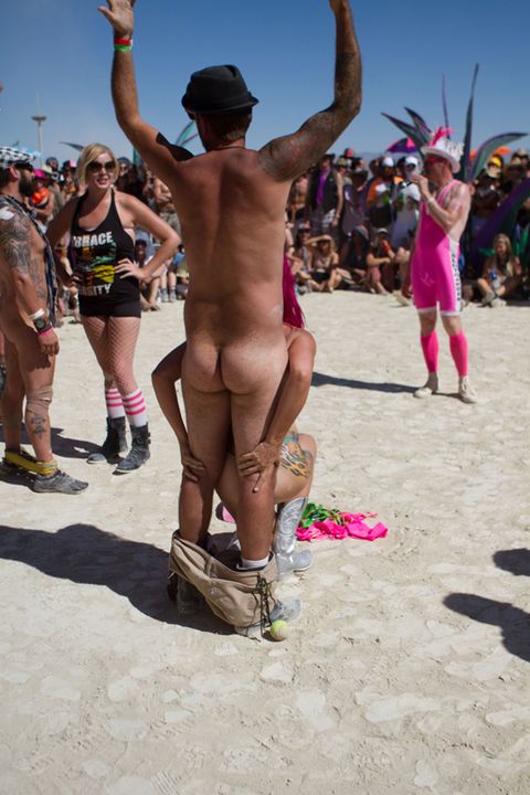 Crowded Nude Beach Sex - Burning Man Erection Contests Are Really Hard (NSFW)