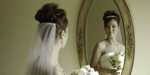 Bride in Mirror