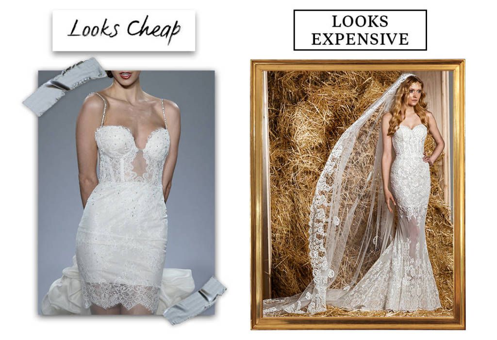inexpensive lace wedding dress