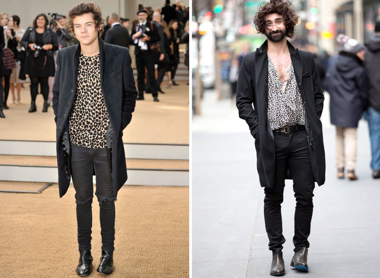 dressing like harry styles