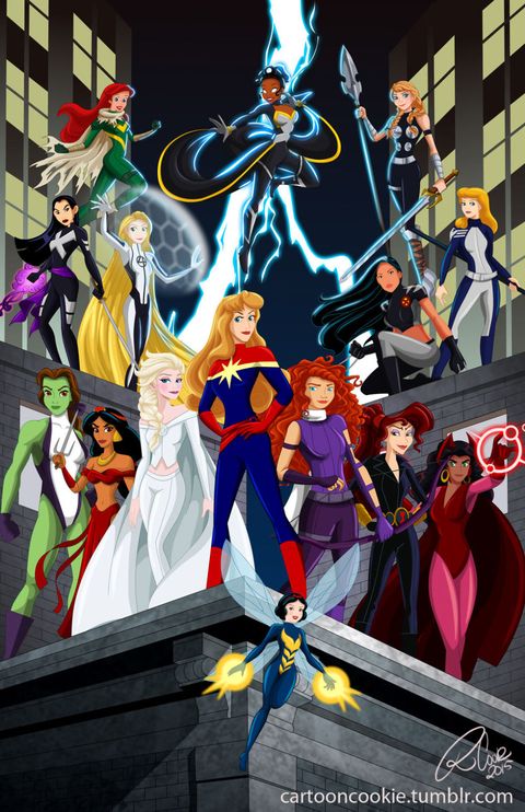 This Disney Princesses as Superheroes Mash-Up Will Inspire You to Take