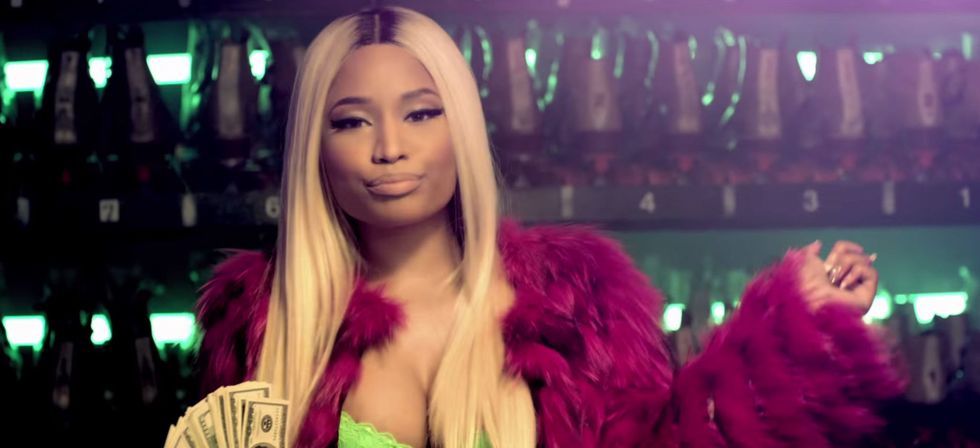 Watch Nicki Minaj Throw a Ton of Money Around in Rae Sremmurd's New Video