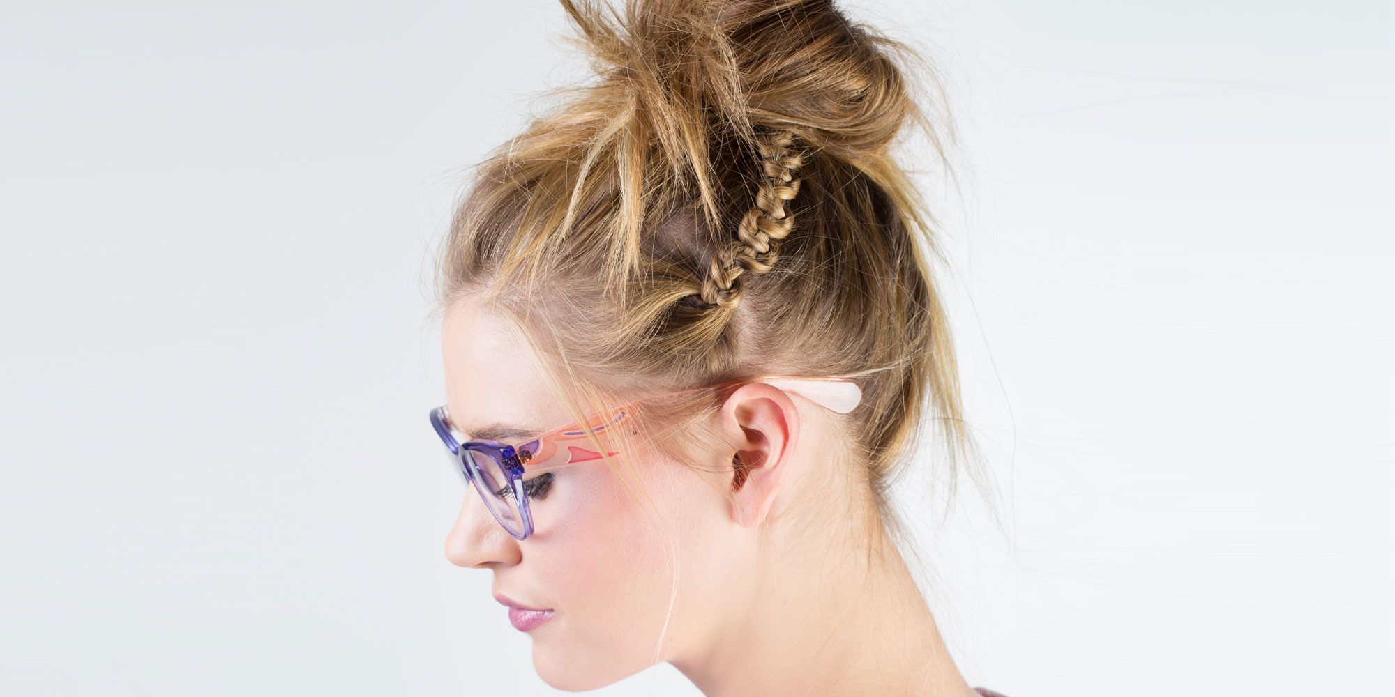 Snake Braid Tutorial Simple Messy Bun And Braid How To