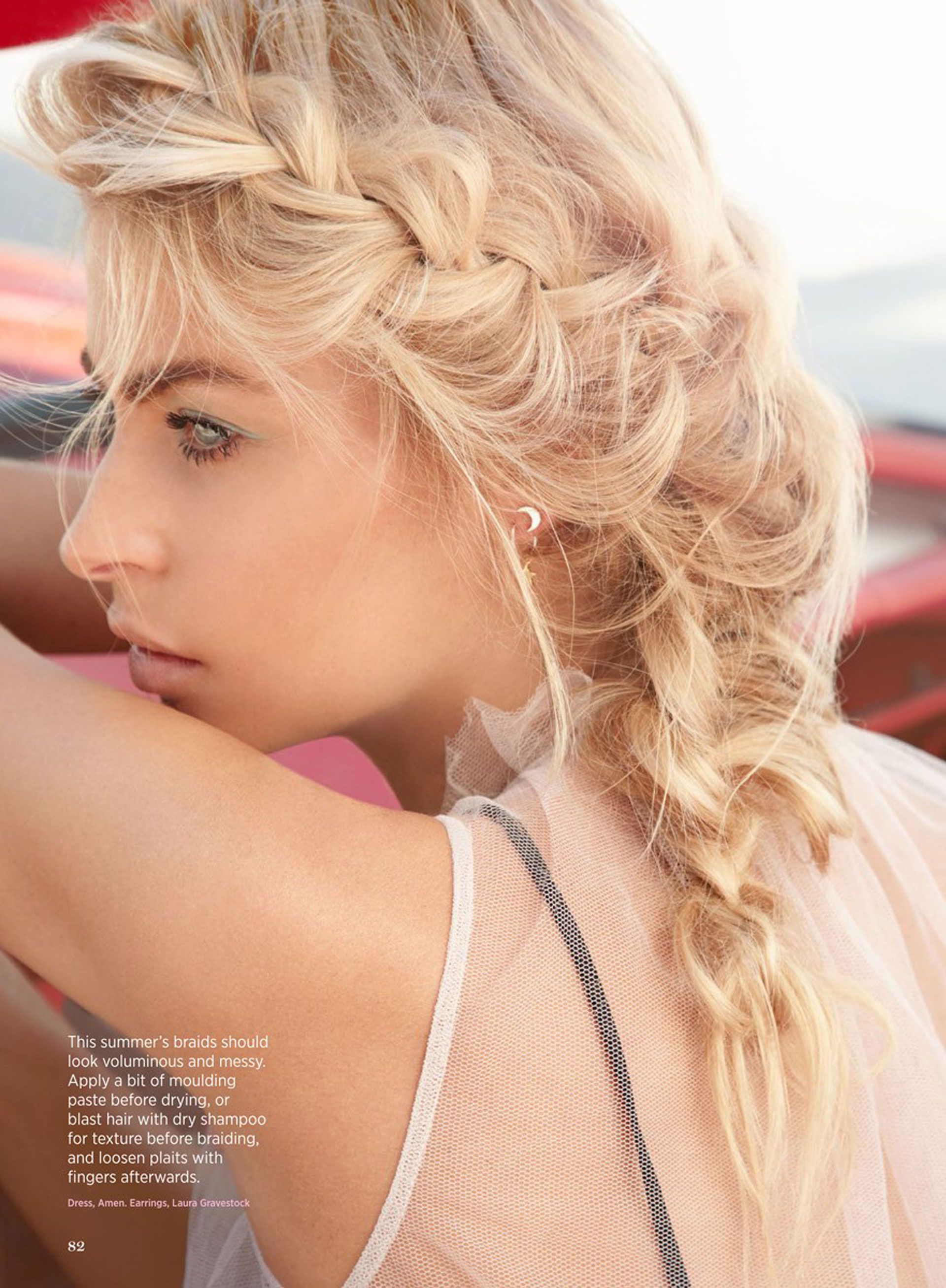 Naked Women White Braid