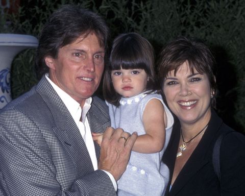 Bruce, a kiddie Kendall, and Kris Jenner.