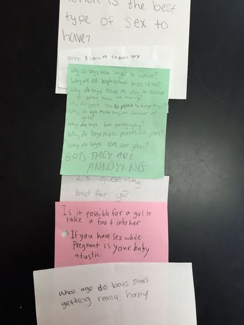 16 Types of Questions 9th Graders Have for Their Sex Ed Teacher