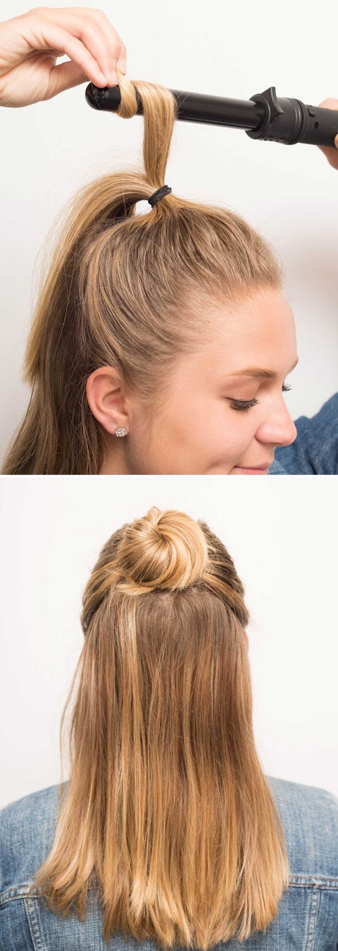 16 Half Bun Hairstyles For 2020 How To Do A Half Bun Tutorial