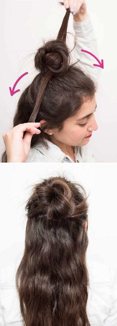 16 Half Bun Hairstyles For 2020 How To Do A Half Bun Tutorial