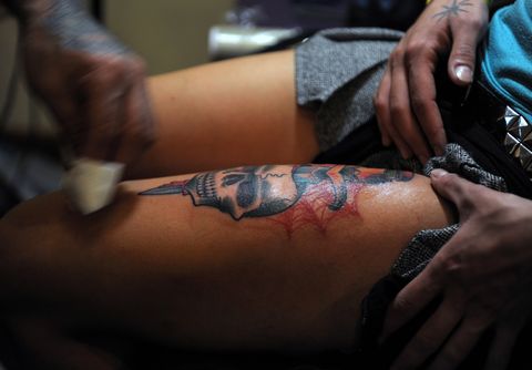 Human, Finger, Tattoo, Skin, Wrist, Nail, Bag, Pattern, Temporary tattoo, Ink, 