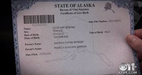 Alaska Just Issued the First Ever Birth Certificate to a SameCouple