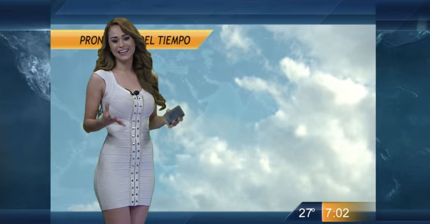 Mexican female weather girl